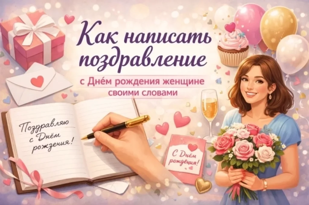 поздравление с днем рождения женщине